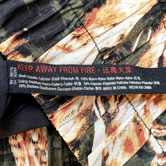 Free People Movement The Way Home Shorts Medium Nylon High Waisted Tropical - Picture 9 of 9